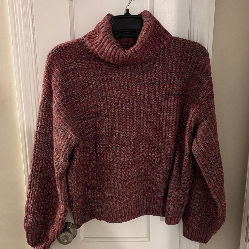 Old Navy Maroon Cowl Neck Sweater